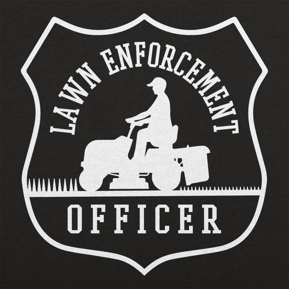Lawn Enforcement Officer Badge with Riding Mower