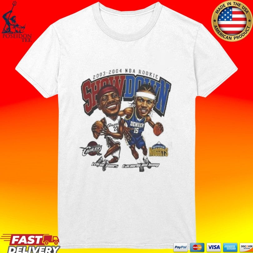 Lebron James Carmelo Anthony Rookie Showdown T-shirt