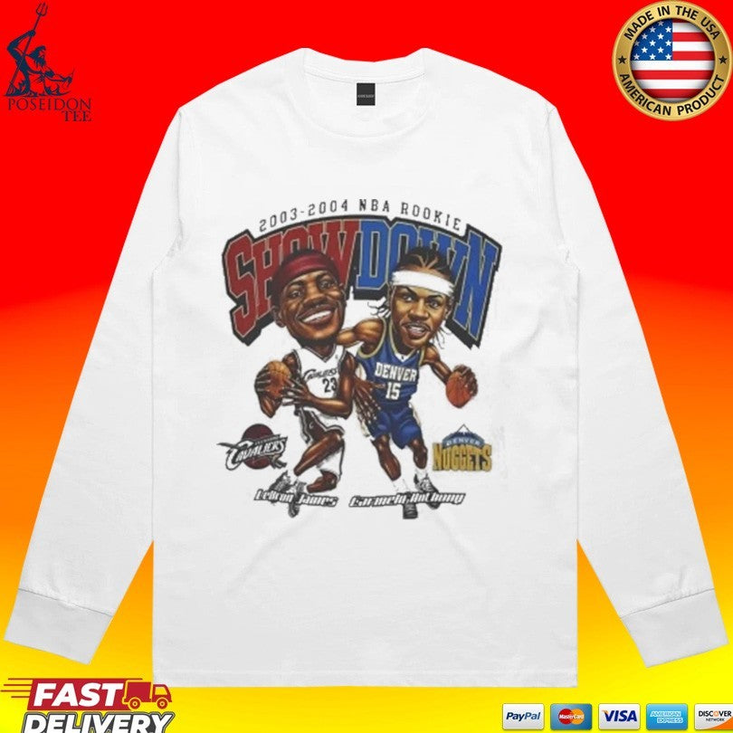 Lebron James Carmelo Anthony Rookie Showdown T-shirt
