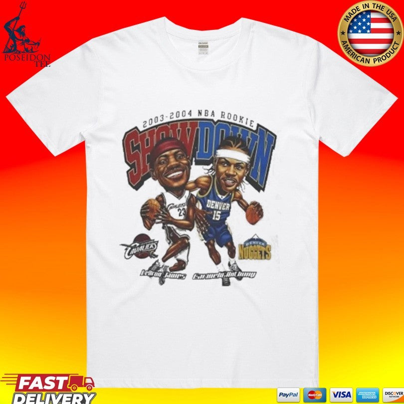 Lebron James Carmelo Anthony Rookie Showdown T-shirt