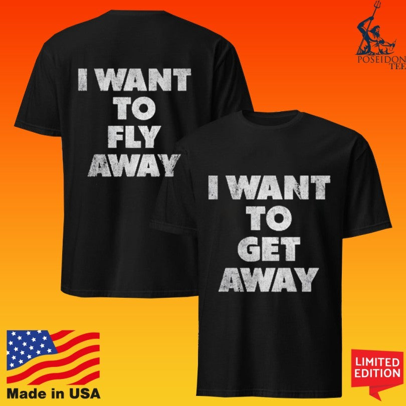Lenny Kravitz I Want To Get Away I Want To Fly Away Lyric T-shirt