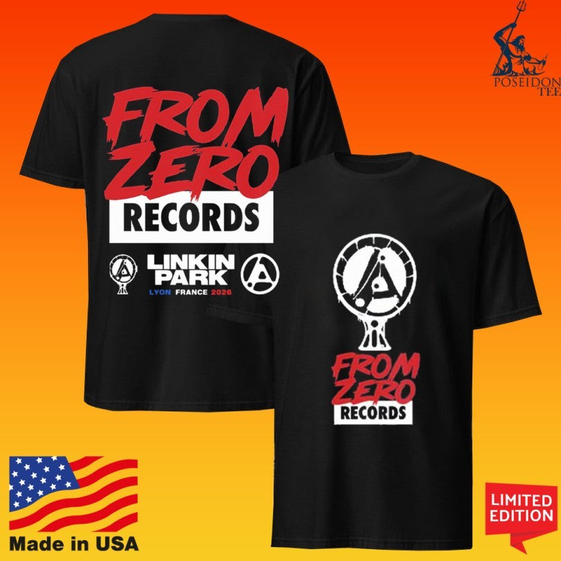 Linkin Park From Zero Records Lyon France 2026 T-shirt