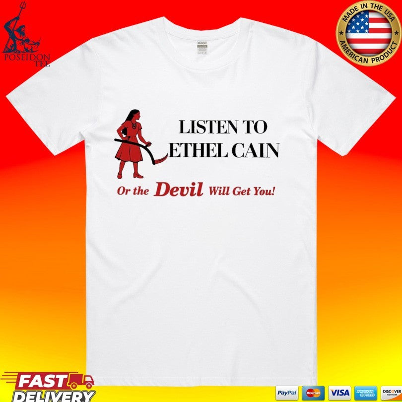 Listen To Ethel Cain Or The Devil Will Get You Coachella T-shirt