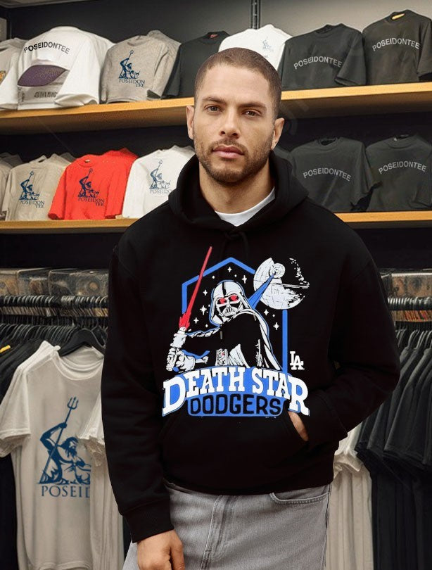 Los Angeles Dodgers Death Star X Dark Side Star Wars T-shirt