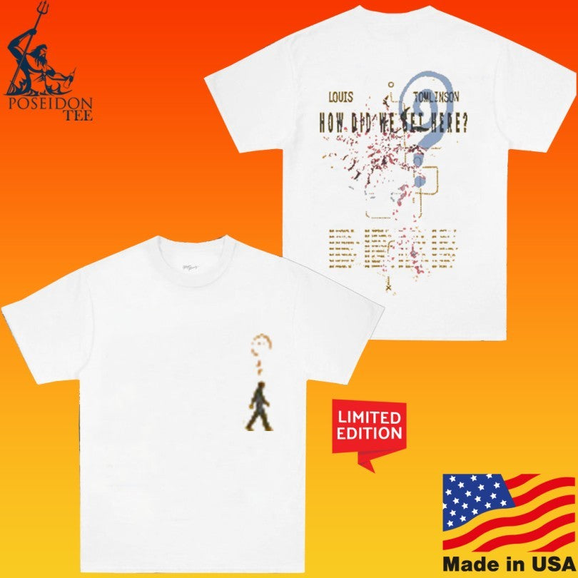 Louis Tomlinson How Did We Get Here North America Tour Gold T-shirt