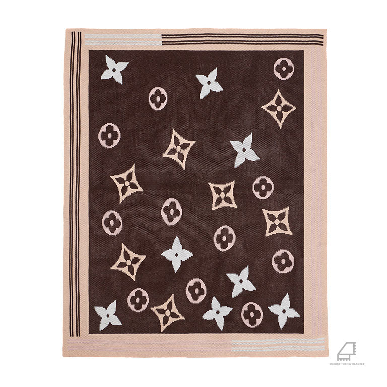 Designer brown blanket cashmere 496#