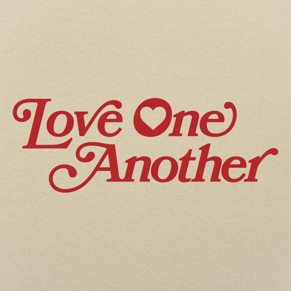Love One Another Retro Heart Typography