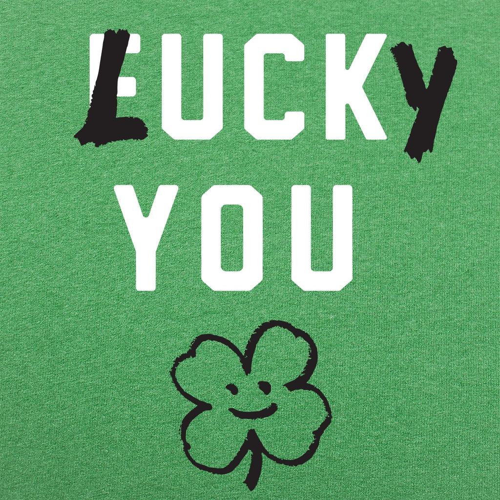 Lucky You Four Leaf Clover St Patrick's Day Design
