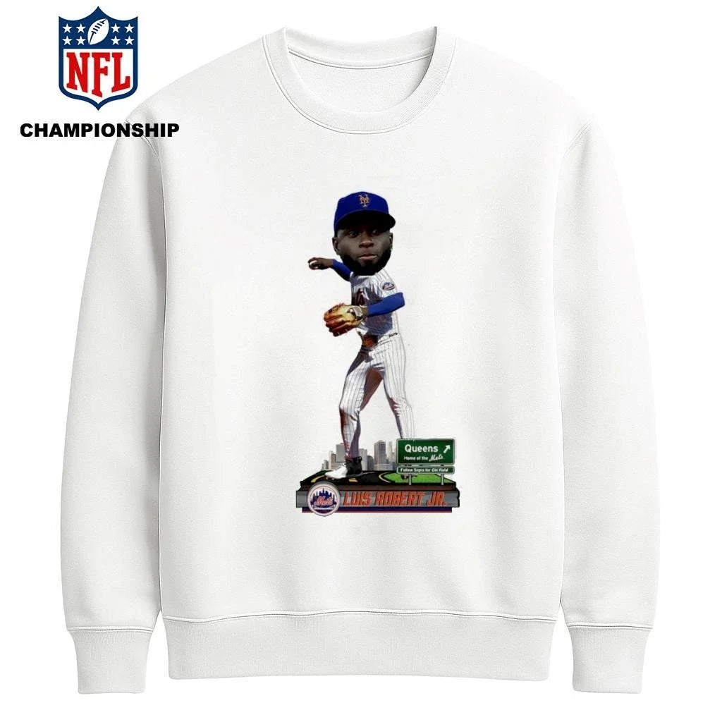 Luis Robert Jr New York Mets Next Stop caricature shirt
