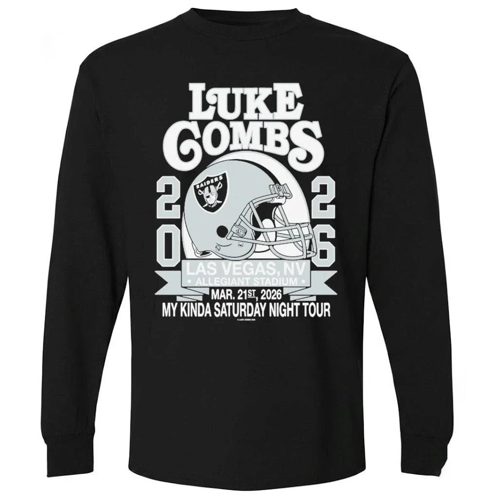 Luke Combs 2026 Las vegas Nv Allegiant Stadium Mar 21 2026 Kinda Saturday Night Tour Shirt