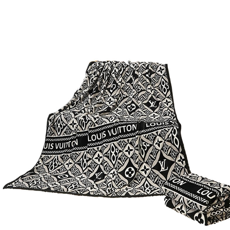 Wholesale luxury Blankets Premium Luxury in Black and white 463#