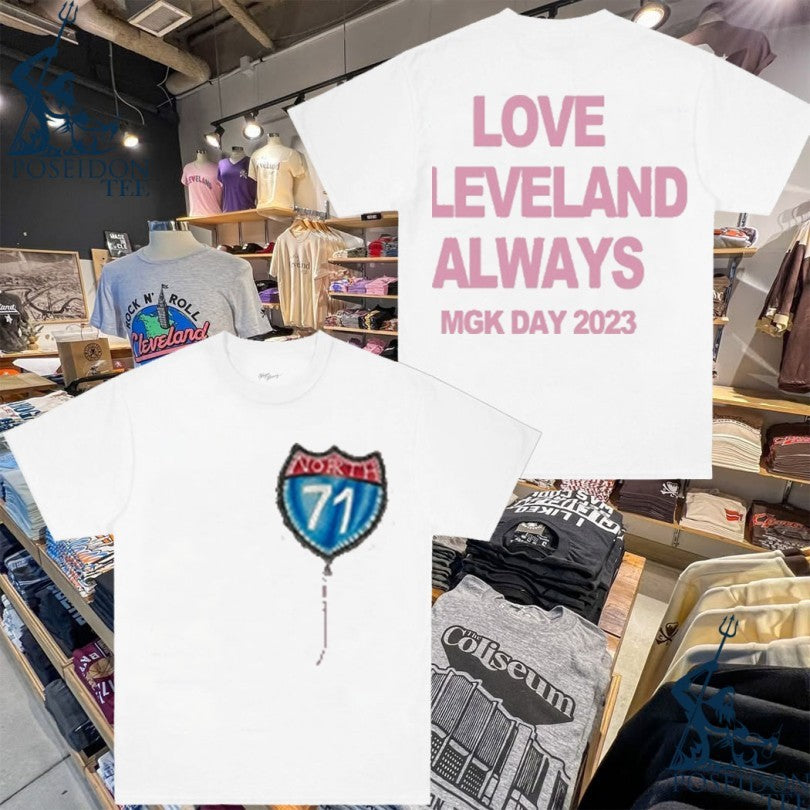Machine Gun Kelly Mgk Day Love Cleveland Always T-shirt