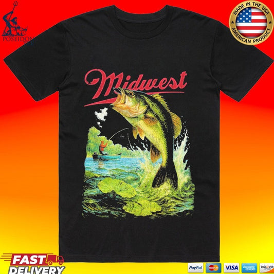Made Mobb Midwest Bass Fishing T-shirt