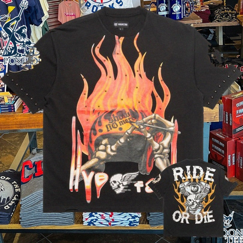 Makobi Ride Or Die Show No Merch T-shirt