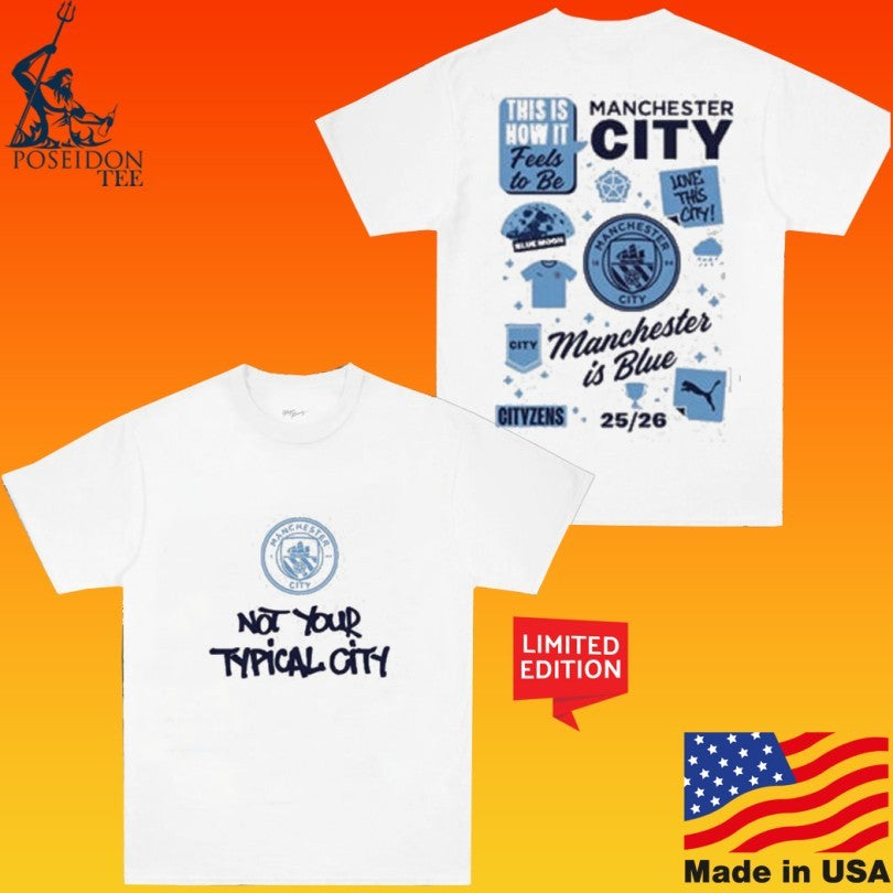 Manchester City Women’s Super League Champions 2025-26 Parade Not Your Typical City T-shirt