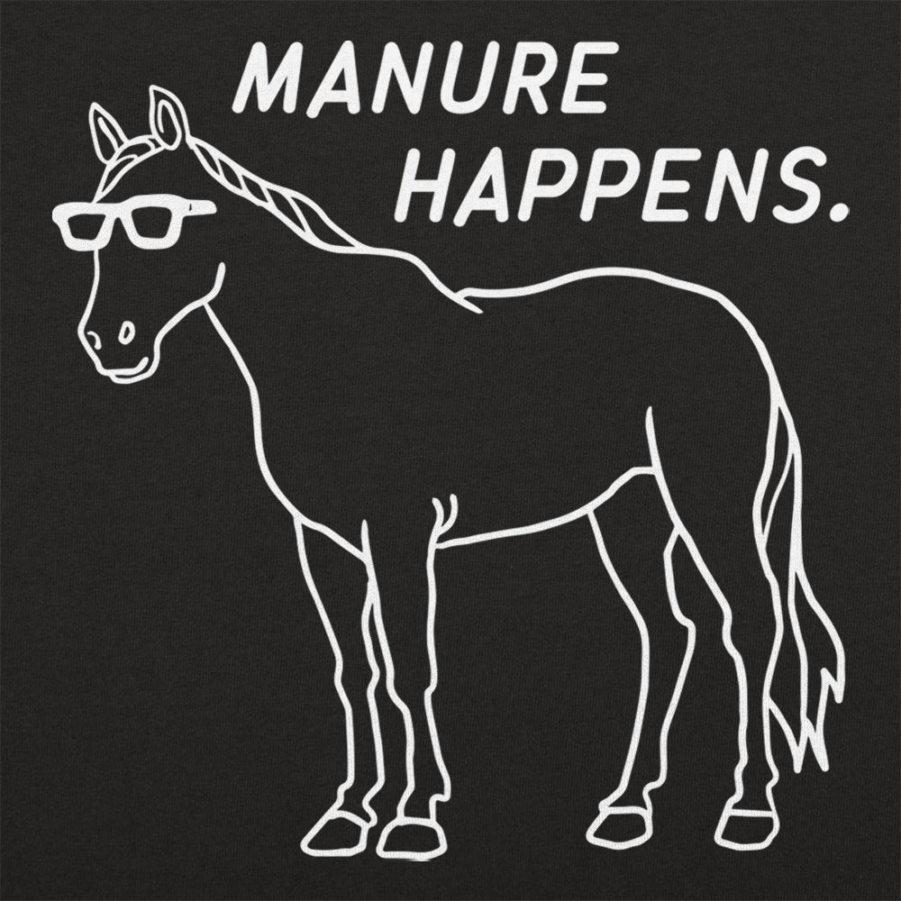 Manure Happens Cool Horse Wearing Sunglasses