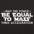 May the Force Be Equal to Mass Times Acceleration