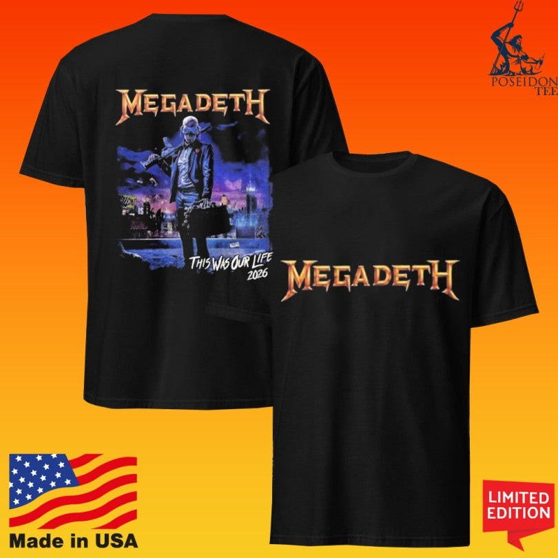 Megadeth This Was Our Life 2026 Latin America Tour T-shirt