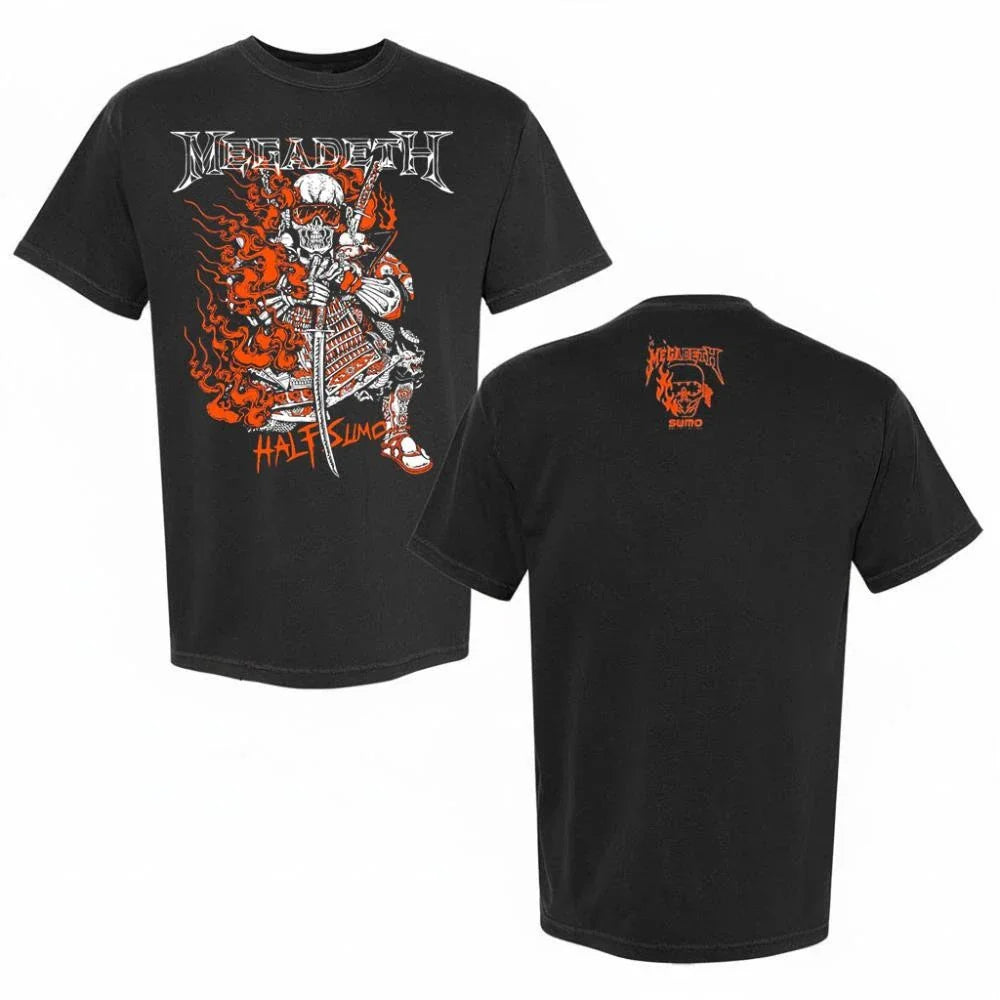 Megadeth X Half Sumo Merch Tee Farewell Fire 2026 Tour Shirt