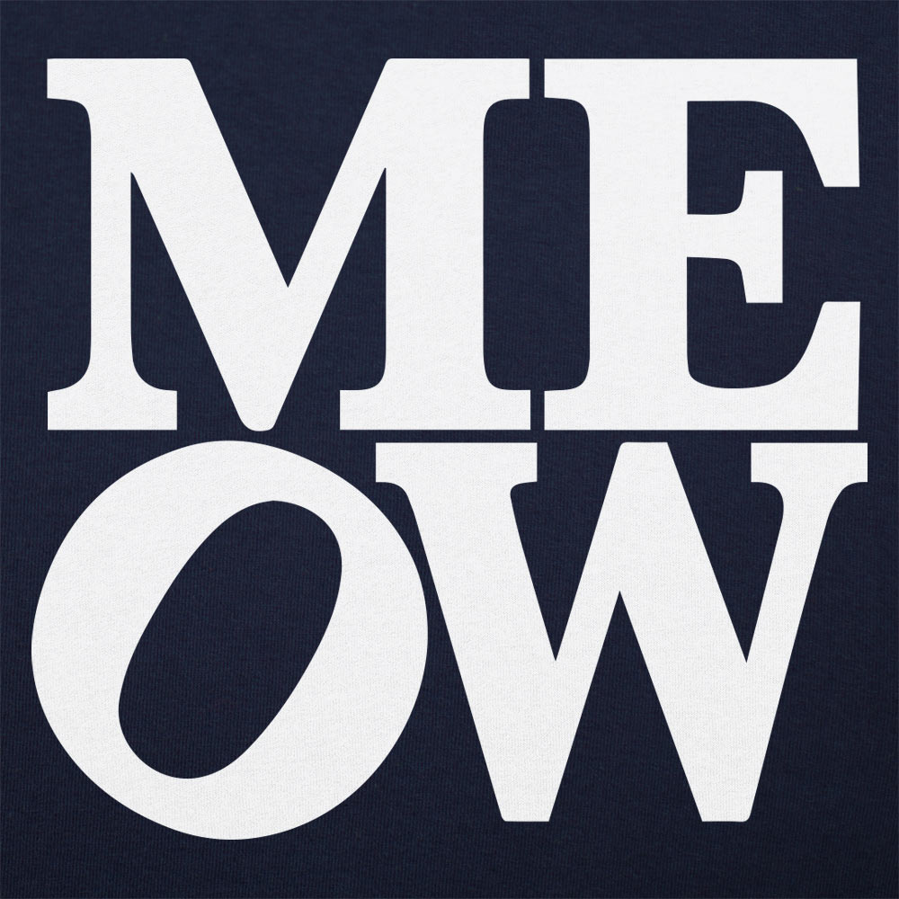 Meow Bold Typography Design