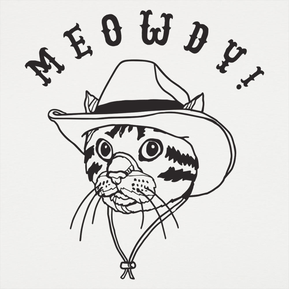 Meowdy Cat in Cowboy Hat