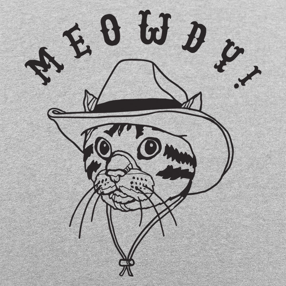 Meowdy Cat in Cowboy Hat