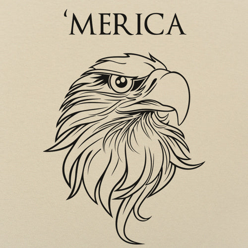 'Merica - Bald Eagle Head Patriotic Design