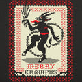 Merry Krampus Christmas Demon in Ugly Sweater Pattern