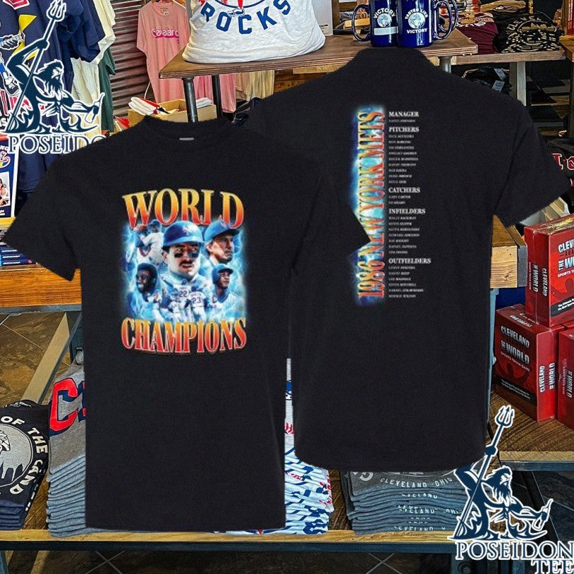 Mets 1986 World Championship Retro T-shirt