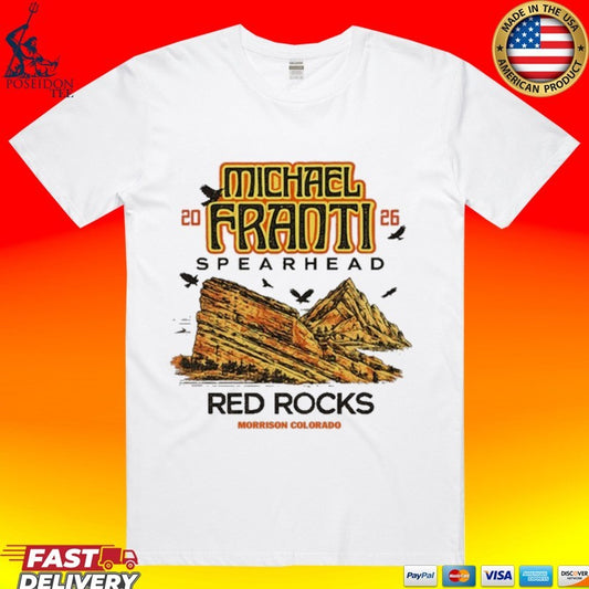 Michael Franti Toru 2026 Red Rocks T-shirt
