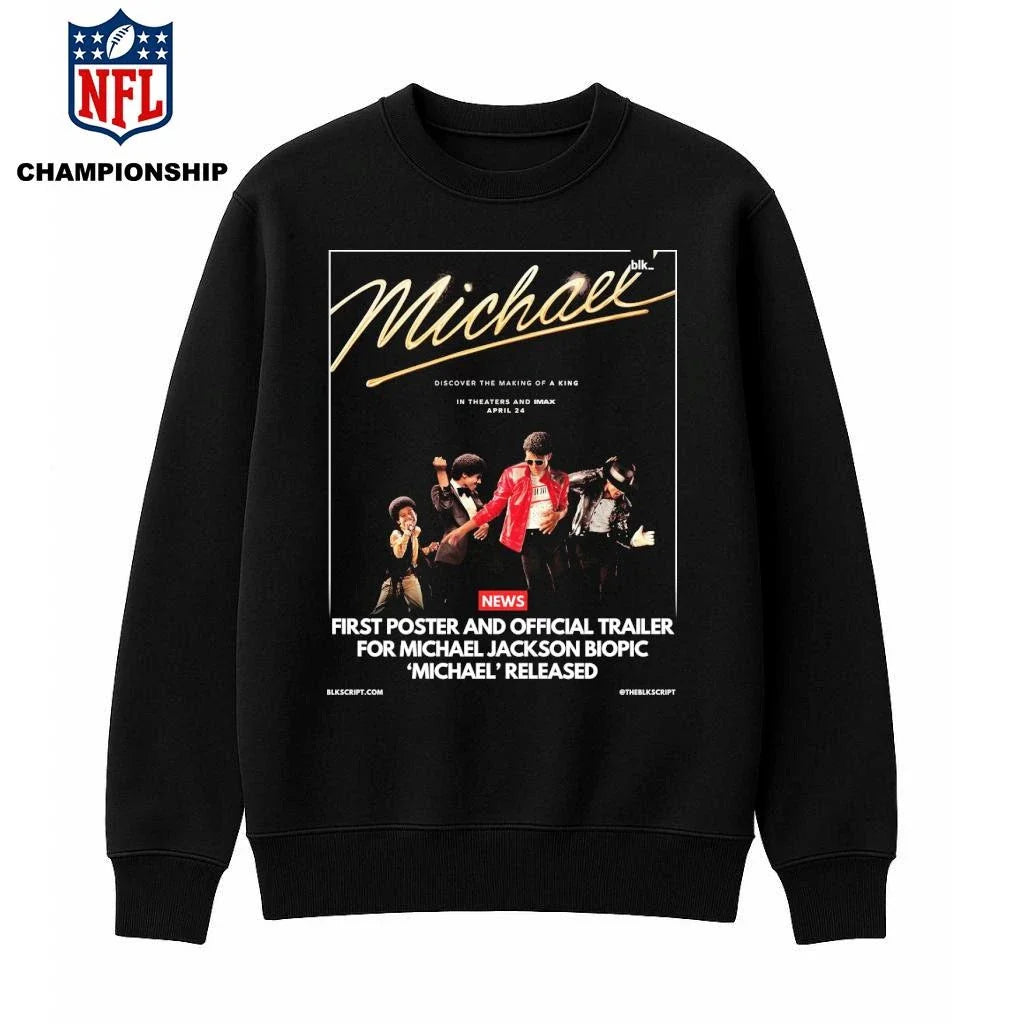 Michael Jackson His Story Begins Movie In Theaters 2026 April 24th Poster Shirt
