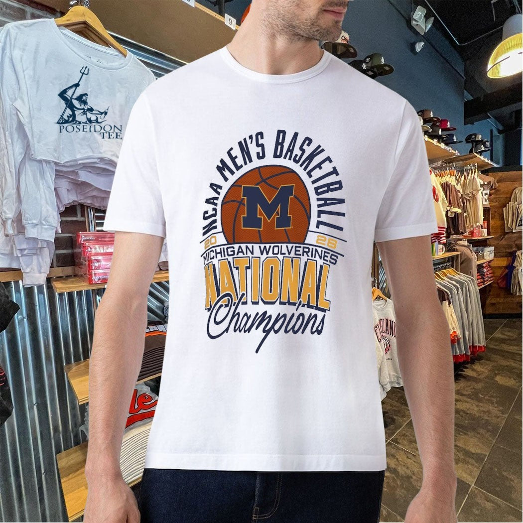 Michigan Wolverines Pressbox Women’s 2026 NCAA Men’s Basketball National Champions Janise T-shirt