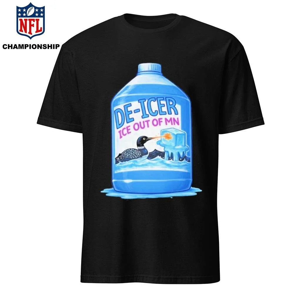 Minnesota Anti ICE Protest De-Icer Loon Graphic Shirt