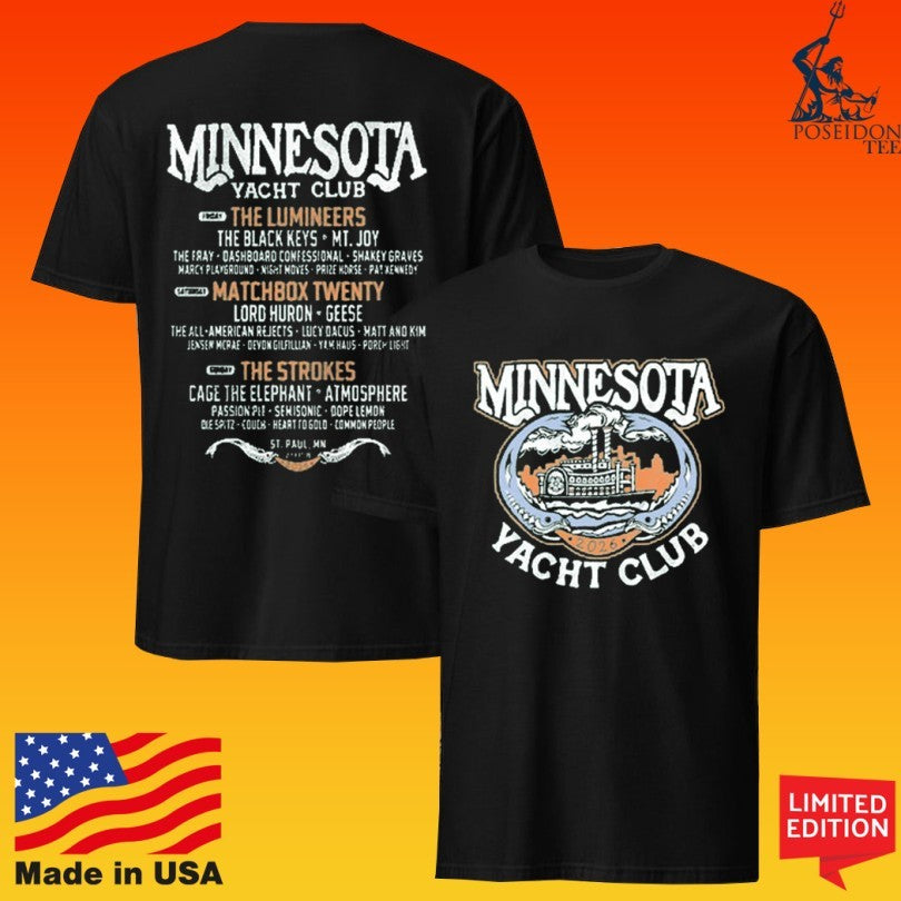Minnesota Yacht Club Festival Steamboat Lineup T-shirt