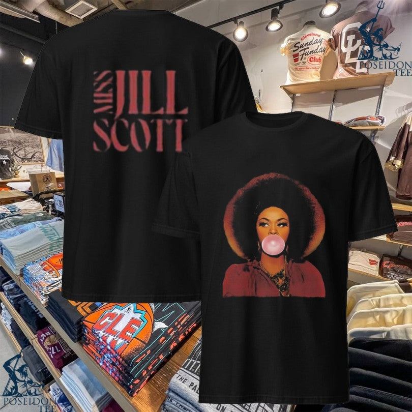 Miss Jill Scott Bubblegum Portrait T-shirt