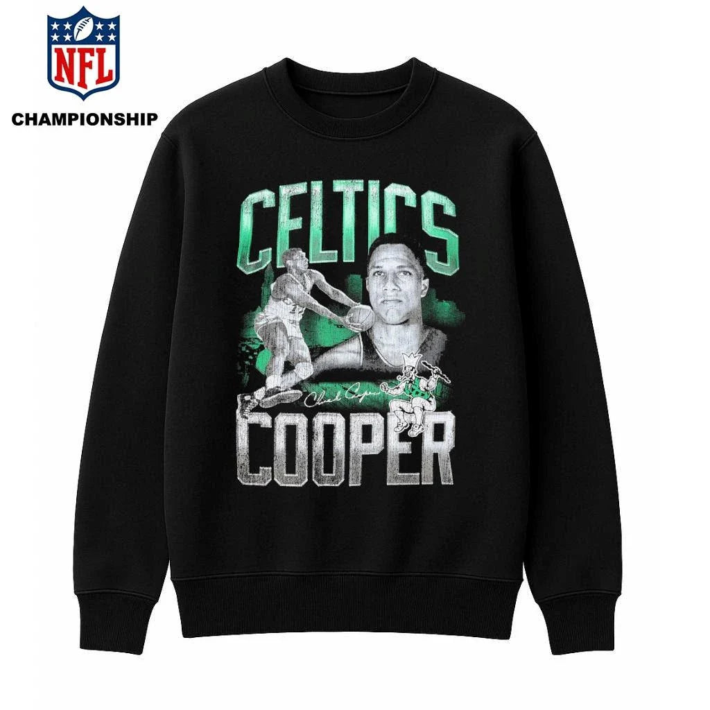 Mitchell And Ness Chuck Cooper Boston Celtics 75th Anniversary NBA Pioneers Shirt