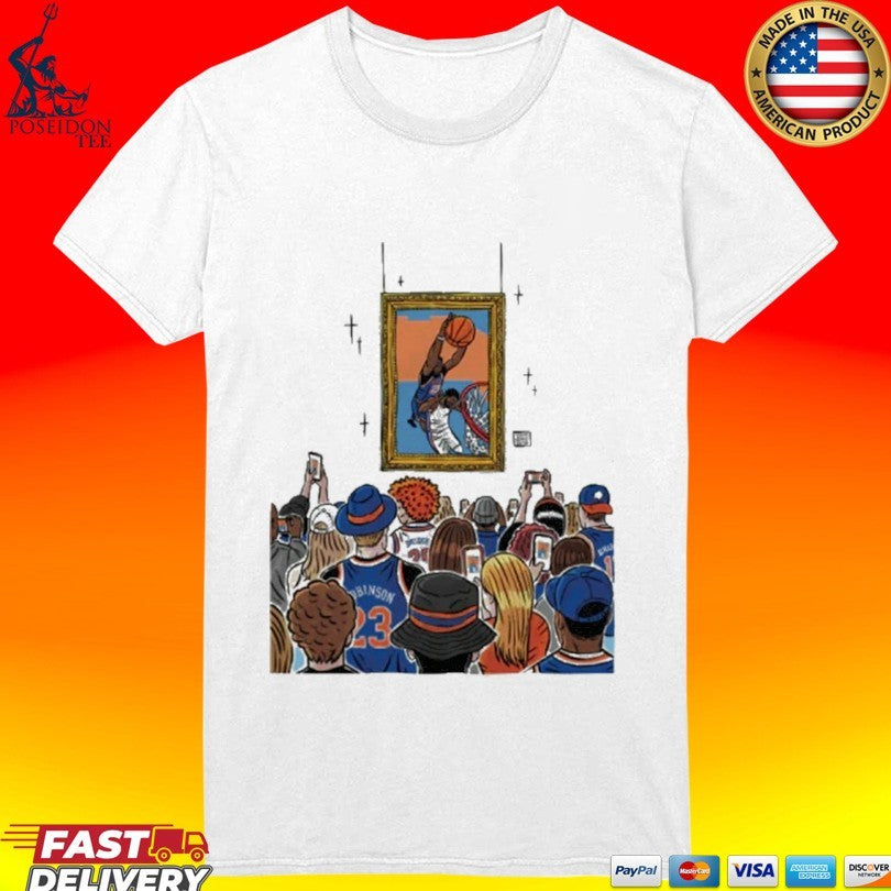 Mitchell Robinson New York Knicks Dunks Over Joel Embiid T-shirt