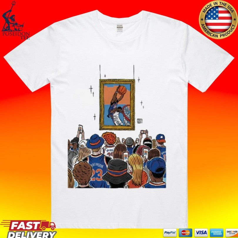 Mitchell Robinson New York Knicks Dunks Over Joel Embiid T-shirt
