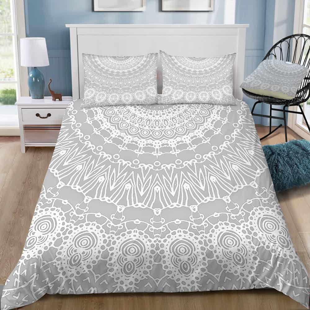 Waiting For You Grey Bedding Set (Duvet Cover & Pillow Shams)