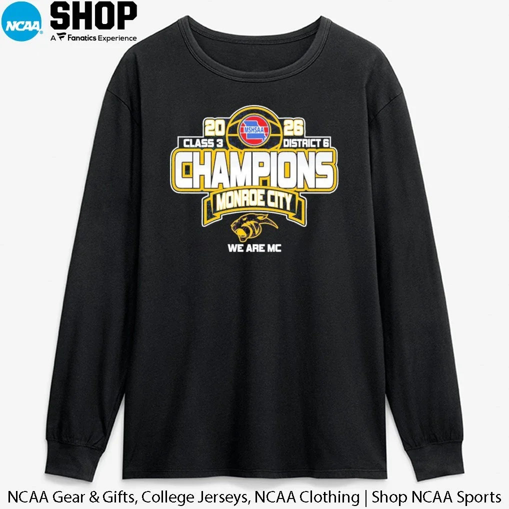 Monroe City High School 2026 MSHSAA Class 3 District 6 Champions We Are Mc T-Shirt