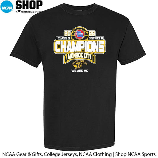 Monroe City High School 2026 MSHSAA Class 3 District 6 Champions We Are Mc T-Shirt