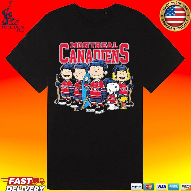 Montreal Canadiens Peanuts Snoopy Hockey Team T-shirt