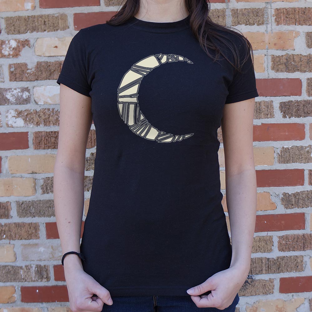 Moon Night - Geometric Crescent Moon Design