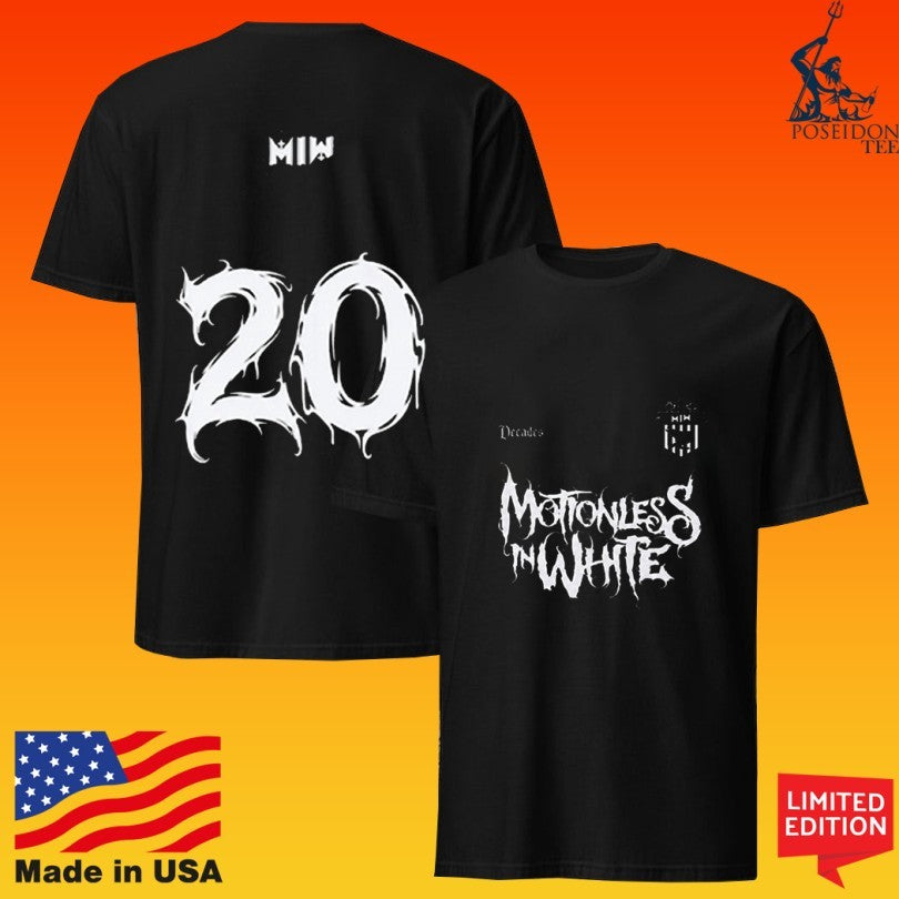 Motionless In White Decades Soccer Jersey T-shirt