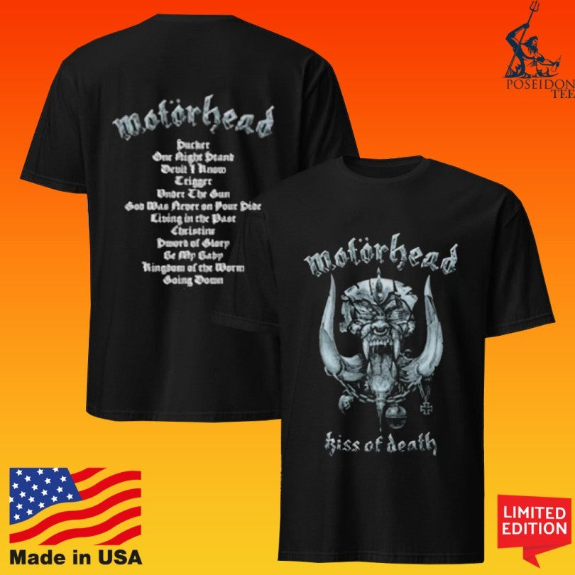 Motorhead Kiss Of Death Tracklist T-shirt