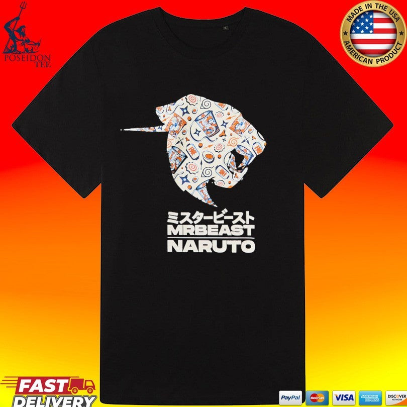 Mrbeast X Naruto Pansaheddo T-shirt