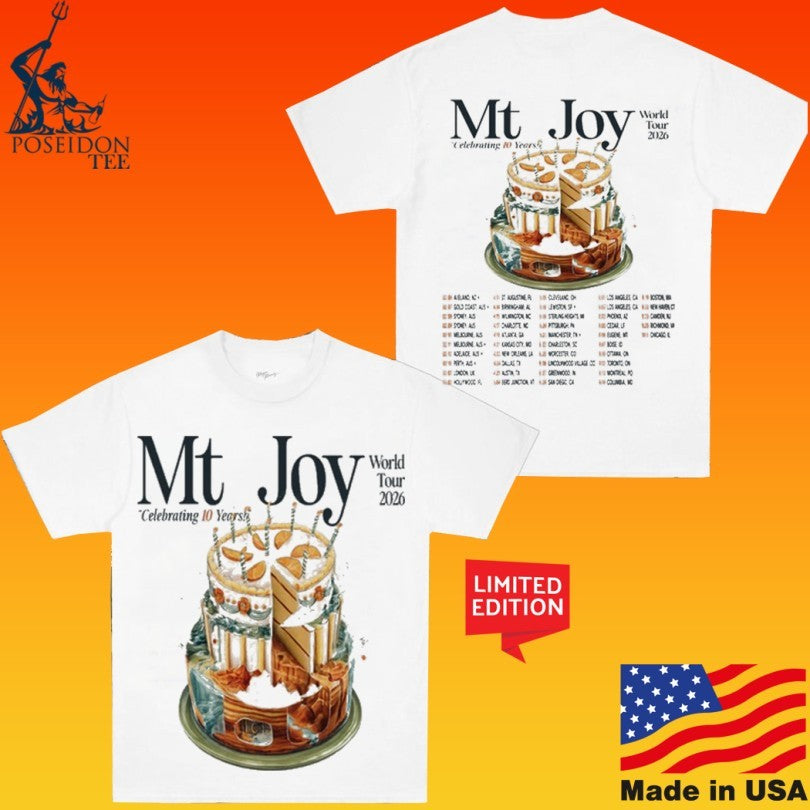 Mt. Joy Celebrating 10 Years World Tour 2026 T-shirt