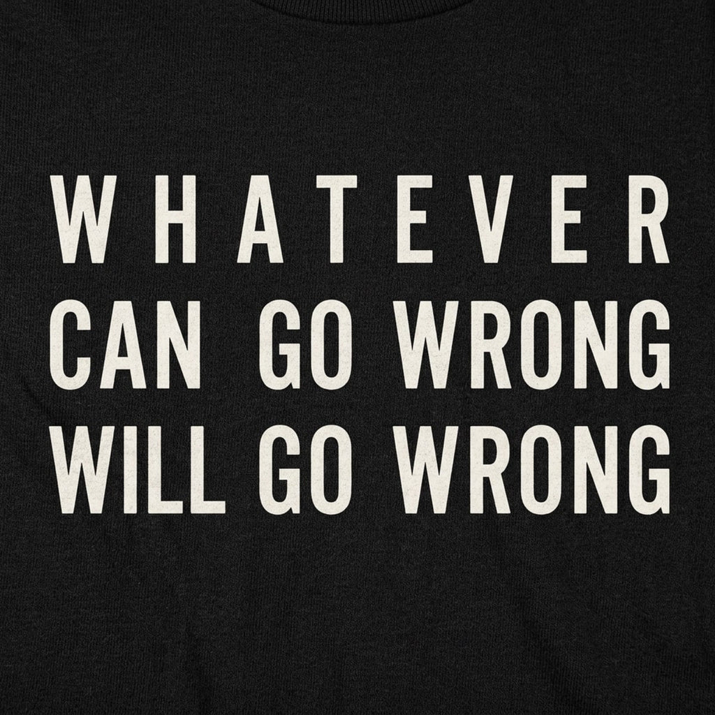 Murphy's Law, Whatever Can Go Wrong Will Go Wrong