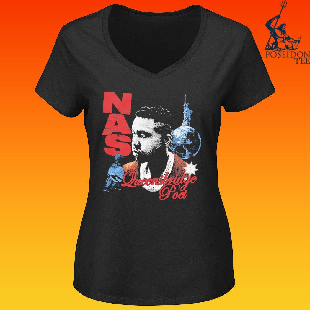 Nasir Jones Nas Queensbridge Poet T-shirt