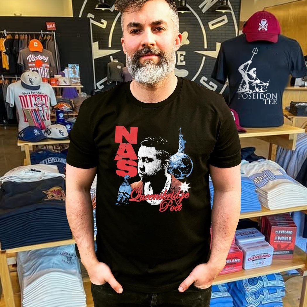 Nasir Jones Nas Queensbridge Poet T-shirt